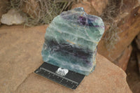 Polished One Side Polished Watermelon Fluorite Slabs x 2 From Namibia - TopRock