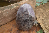 Polished Large Smokey Amethyst Standing Free Form  x 1 From Madagascar - TopRock