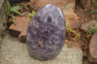 Polished Large Smokey Amethyst Standing Free Form  x 1 From Madagascar - TopRock