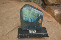 Polished Flashy Labradorite Standing Free Forms  x 12 From Tulear, Madagascar - TopRock