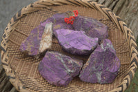 Natural Rough Purpurite Cobbed Specimens  x 6 From Erongo, Namibia - TopRock