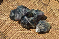 Natural Highly Selected Watermelon Fluorite Cobbed Pieces  x 14 From Uis, Namibia - TopRock