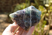 Natural Highly Selected Watermelon Fluorite Cobbed Pieces  x 14 From Uis, Namibia - TopRock