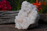 Natural Castle Quartz Crystal Clusters x 3 From Madagascar - TopRock