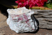 Natural Rubellite Pink Tourmaline In Feldspar & Quartz Solid Matrix x 10 From Namibia - TopRock