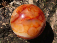 Polished Carnelian Agate Spheres  x 3 From Madagascar - Toprock Gemstones and Minerals 