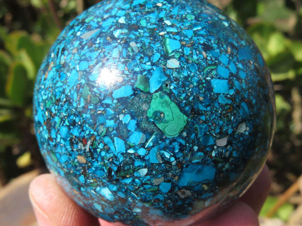 Polished Chrysocolla Conglomerate Sphere x 1 From Congo - TopRock