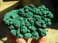 Natural Botryoidal Malachite Specimens  x 12 From Kolwezi, Congo