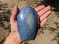 Polished Blue Lazulite Standing Free Forms  x 2 From Madagascar - TopRock