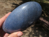 Polished Blue Lazulite Standing Free Forms  x 2 From Madagascar - TopRock