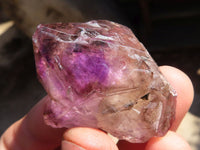 Natural Window Amethyst Crystals  x 12 From Chiredzi, Zimbabwe