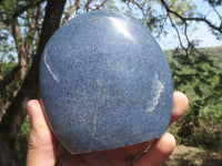 Polished Blue Lazulite Standing Free Forms  x 2 From Madagascar - TopRock