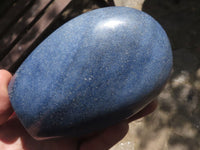 Polished Blue Lazulite Standing Free Forms  x 2 From Madagascar - TopRock