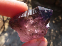 Natural Window Amethyst Crystals  x 12 From Chiredzi, Zimbabwe