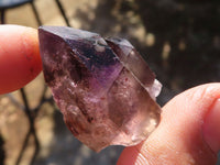 Natural Window Amethyst Crystals  x 12 From Chiredzi, Zimbabwe