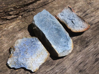 Natural Rare Blue Dumortierite Rough Specimens  x 6 From Mozambique - TopRock