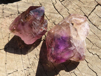 Natural Window Amethyst Crystals  x 12 From Chiredzi, Zimbabwe