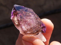 Natural Window Amethyst Crystals  x 12 From Chiredzi, Zimbabwe