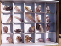 Natural Window Amethyst Crystals  x 20 From Chiredzi, Zimbabwe