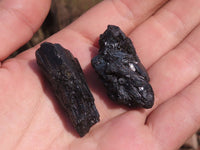 Natural Small Black Alluvial Tourmaline / Schorl Crystals  x 63 From Zimbabwe - TopRock