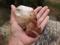 Natural Golden Tinted Quartz Clusters  x 9 From Zambia - TopRock