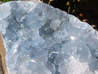 Polished Blue Celestite Egg Geodes  x 2 From Sakoany, Madagascar