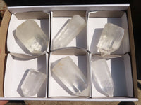 Polished Clear Quartz Crystal Points  x 6 From Madagascar