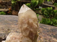 Natural Cascading White Phantom Smokey Quartz Clusters  x 3 From Luena, Congo - TopRock