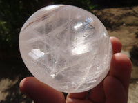 Polished Clear Quartz Galet / Palm Stones x 12 From Madagascar