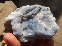 Natural New Sky Blue Calcite Specimens  x 12 From Spitzkop, Namibia