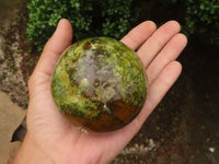 Polished Stunning Green Opal Spheres  x 2 From Madagascar - TopRock