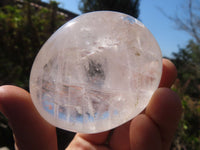 Polished Clear Quartz Galet / Palm Stones x 12 From Madagascar