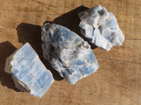 Natural New Sky Blue Calcite Specimens  x 12 From Spitzkop, Namibia