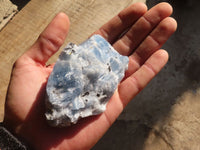 Natural New Sky Blue Calcite Specimens  x 12 From Spitzkop, Namibia