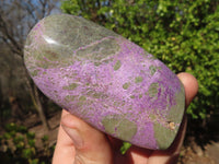 Polished Stichtite & Serpentine Standing Free Forms x 6 From Barberton, South Africa