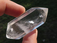 Polished Semi Optic Double Terminated Quartz Crystals  x 12 From Madagascar - TopRock