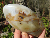 Polished Agate Standing Free Forms x 4 From Madagascar