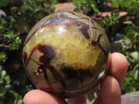 Polished Septarian (Septerye & Calcite) Spheres  x 4 From Mahajanga, Madagascar - TopRock