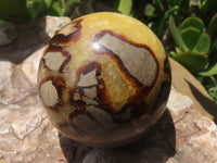 Polished Septarian (Septerye & Calcite) Spheres  x 4 From Mahajanga, Madagascar - TopRock