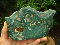 Polished Green Mtorolite / Emerald Chrome Chrysoprase Plates  x 2 From Zimbabwe - TopRock