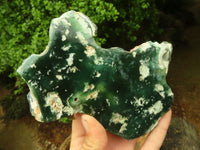 Polished Green Mtorolite / Emerald Chrome Chrysoprase Plates  x 2 From Zimbabwe - TopRock