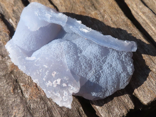 Natural Etched Blue Chalcedony Specimens  x 6 From Nsanje, Malawi