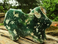 Polished Green Mtorolite / Emerald Chrome Chrysoprase Plates  x 2 From Zimbabwe - TopRock