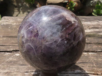 Polished Large Flower Amethyst Sphere  x 1 From Madagascar - TopRock