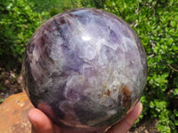 Polished Large Flower Amethyst Sphere  x 1 From Madagascar - TopRock