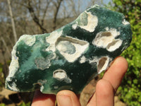 Polished One Side Polished Emerald Mtorolite Plates  x 6 From Zimbabwe