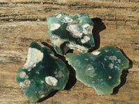 Polished One Side Polished Emerald Mtorolite Plates  x 6 From Zimbabwe