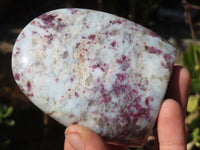 Polished Rubellite Pink Tourmaline Standing Free Forms x 3 From Ambatondrazaka, Madagascar