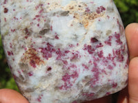 Polished Rubellite Pink Tourmaline Standing Free Forms x 3 From Ambatondrazaka, Madagascar