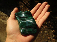 Polished Flower Banded Malachite Free Forms  x 6 From Congo - Toprock Gemstones and Minerals 